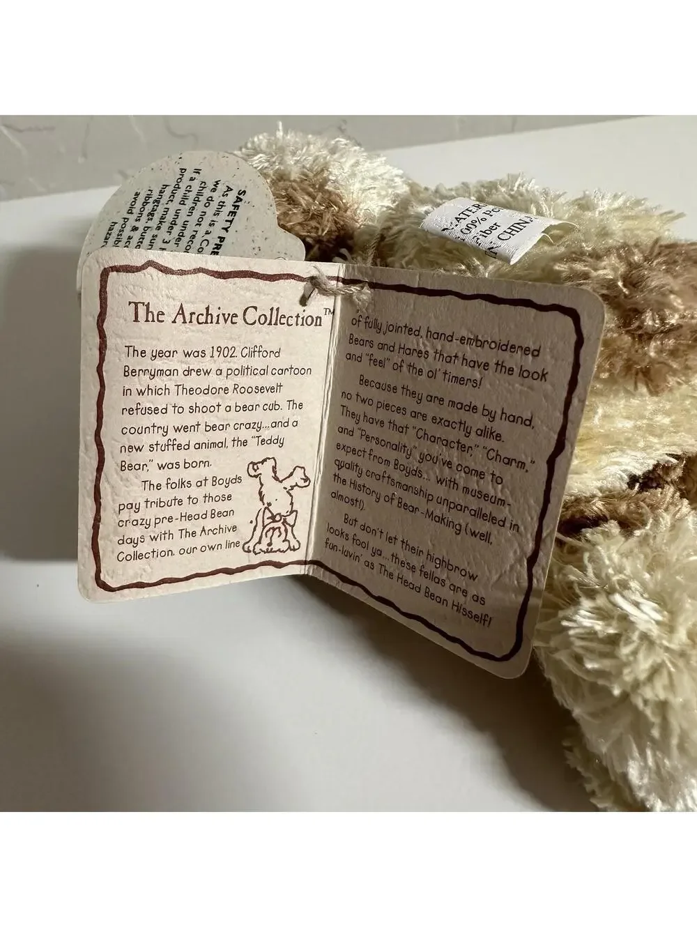 NWT Vintage Boyds Bears Archive Collection E.T. Poochkins Mini Puppy Dog Plush